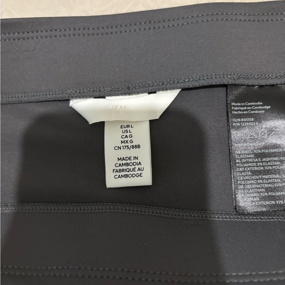 H&M Charcoal Two-Piece Microfiber Top and Skirt set - Picture 4 of 6